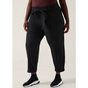 Athleta Cardiff Pants Black Plus 18 Athleisure Work Office Travel Neutral